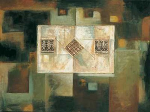 Framed Sirous Malek - Architectural Elements I Size 31.5x23.75 Print