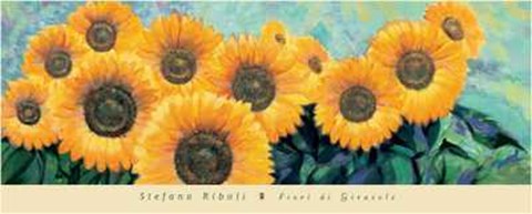 Framed Fiori di Girasole Print