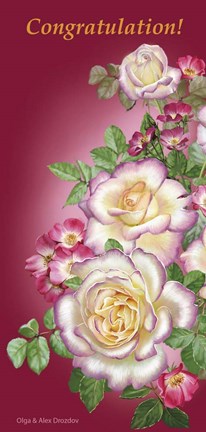 Framed Roses for You Print