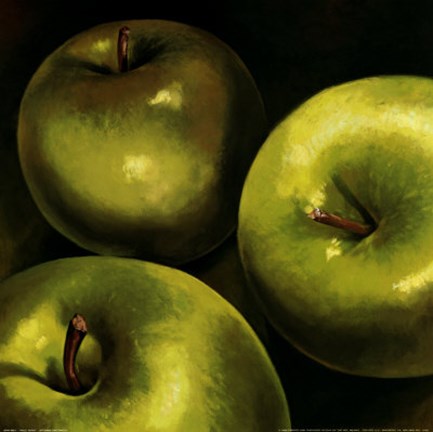 Framed Mele Verdi Print