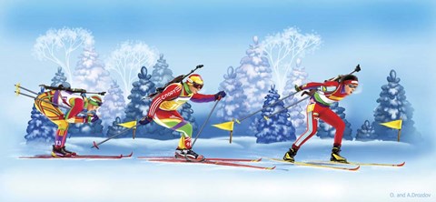 Framed Biathlon Print