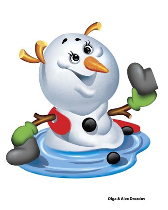 Framed Death Of A Snowman Print