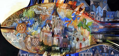 Framed Mont Saint Michel Print