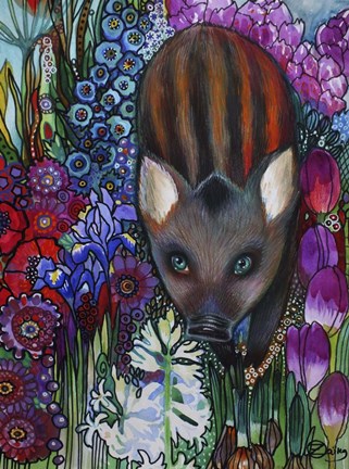 Framed Wild Boar Print