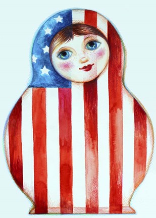 Framed Russian Doll Print