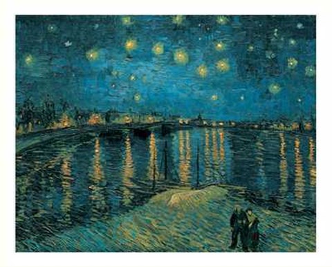 Framed Starlight Over the Rhone, c.1888 Print