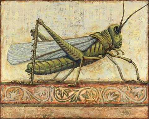 Framed Grasshopper 1 Print