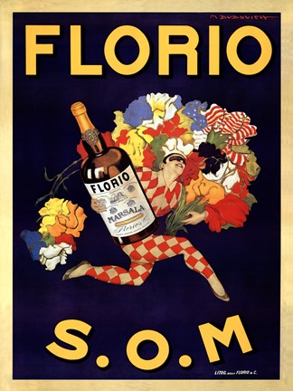 Framed Florio 1915 Print