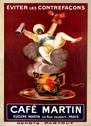 Framed Cafe Martin Print