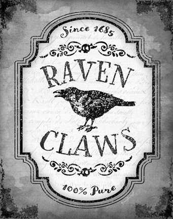 Framed Raven Claws Print