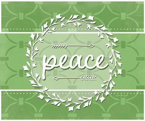 Framed Peace (White) Print