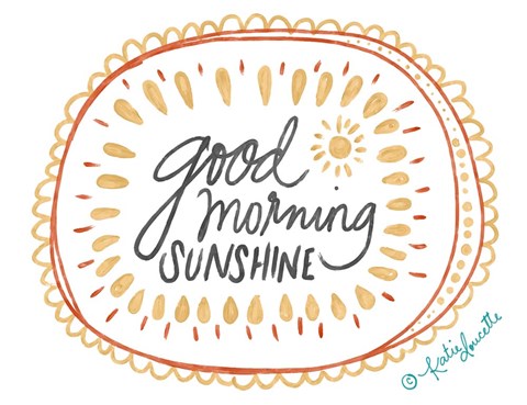 Framed Good Morning Sunshine Print