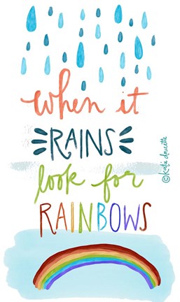 Framed Rainbows Print