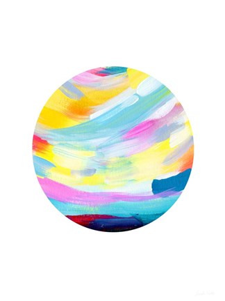 Framed Colorful Uprise Ball II Print