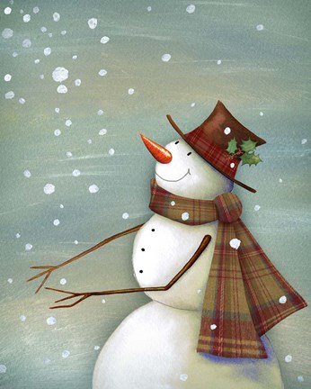 Framed Christmas Magic Snowman Print