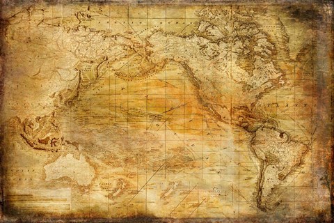 Framed Vintage Map II Print
