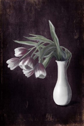 Framed Droopy Tulips Print