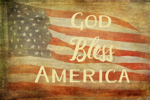 Framed God Bless America Print