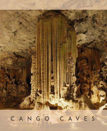 Framed Vintage Cango Caves, Oudtshoorn, South Africa, Africa Print