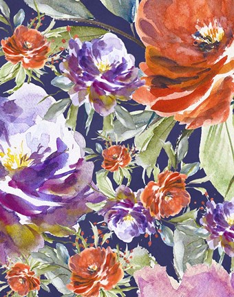 Framed Floral Collage Print