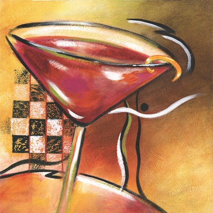 Framed Shaken Not Stirred I Print