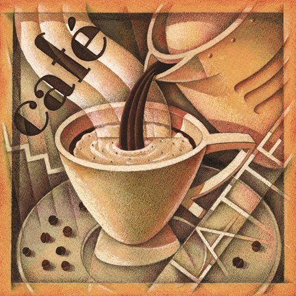 Framed Cappuccino &amp; Cafe A Print