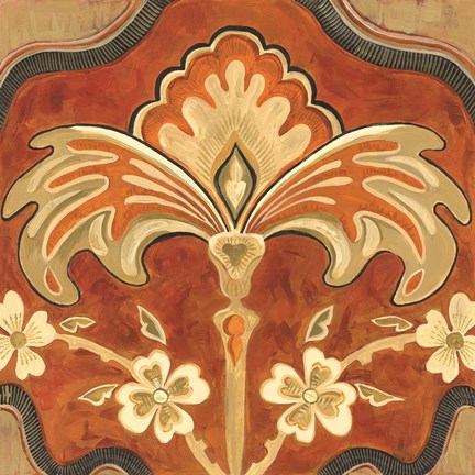 Framed Kashmir Motif A Print