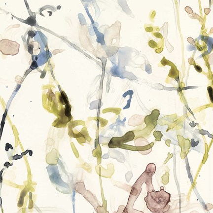 Framed Flower Drips I Print