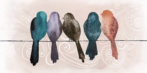 Framed Afternoon Twitter II Print