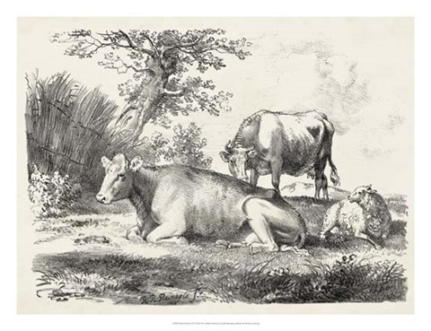 Framed Rural Charms IV Print