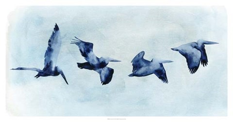 Framed Coastal Covey II Print