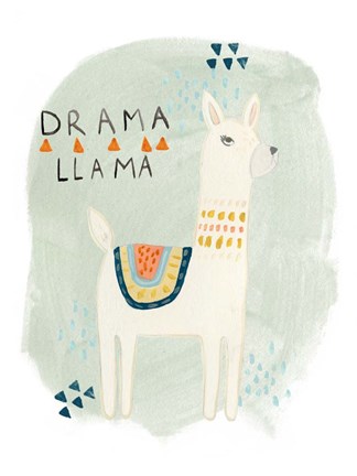 Framed Llama Squad II Print
