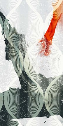 Framed Minimal Wave II Print