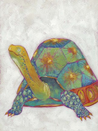 Framed Turtle Friends II Print