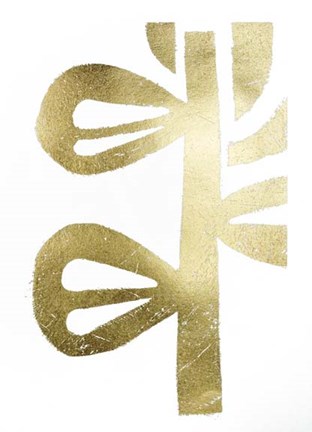 Framed Gold Foil Symbiotic V Print