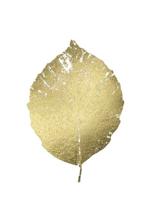Framed Gold Foil Leaf III Print