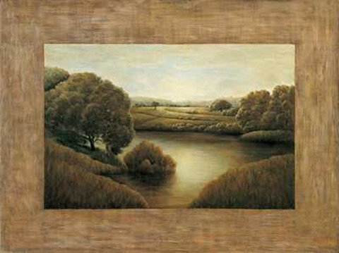 Framed Lake View II Print