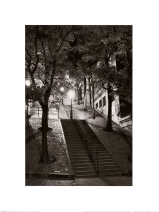 Framed Montmartre, Paris 1950 Print