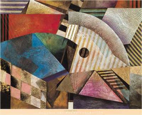 Framed Circularity in Motion Print