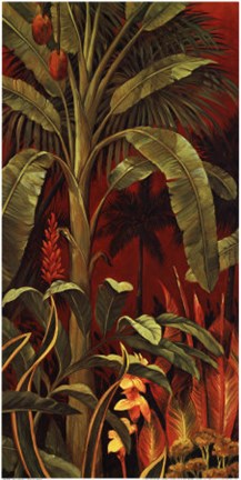 Framed Bali Garden I Print