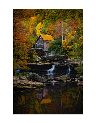 Framed Glade Creek Mill Print