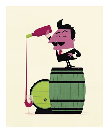 Framed Wine Print