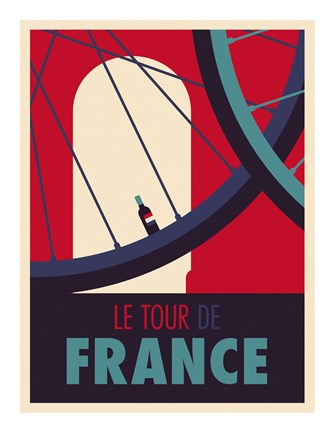 Framed Tour de France Print