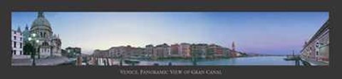 Framed Venice Panoramic View of the Grand Canal Print