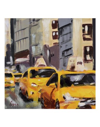 Framed New York Taxi 6 Print