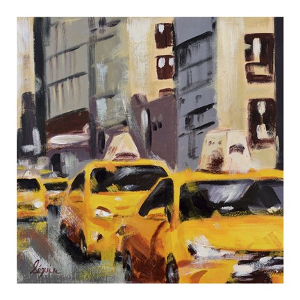 Framed New York Taxi 6 Print