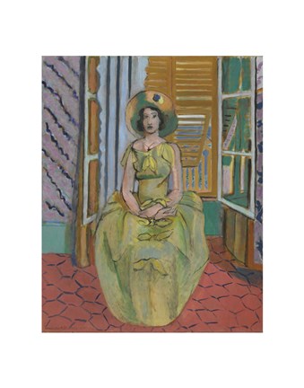 Framed Yellow Dress, 1929-31 Print