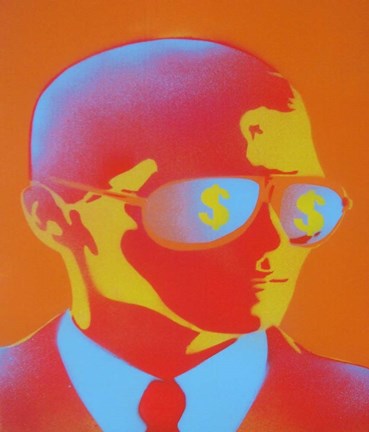 Framed Dollar Bills Print