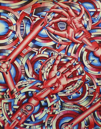 Framed Hands of time Print