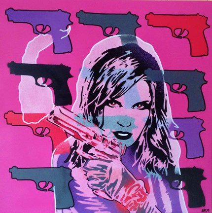 Framed Revolver Pinks Print